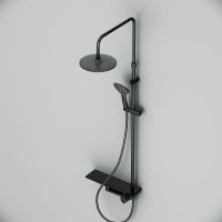 Душевая система AM.PM Gem Черная матовая арт-F0790722 — фото 4, Душевые стойки