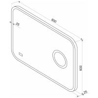Товар: Зеркало Континент Bliss 800х600 с подсветкой с сенсорным выключателем с часами с увеличительным зеркалом арт-ЗЛП429 - фото 4 Зеркало Континент Bliss 800х600 с подсветкой с сенсорным выключателем с часами с увеличительным зеркалом арт-ЗЛП429 — фото 4, Зеркала в ванную комнату