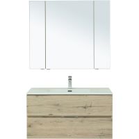 Товар: Комплект мебели для ванной Aquanet Алвита New 100 подвесной Дуб веллингтон белый арт-274203 - фото 5 Комплект мебели для ванной Aquanet Алвита New 100 подвесной Дуб веллингтон белый арт-274203 — фото 5, Комплекты мебели для ванной