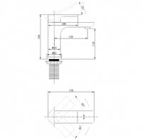 Смеситель для раковины Abber Weiss Insel Черный матовый арт-AF8010B — фото 3, Смесители для раковины