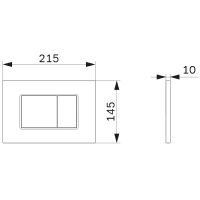 Товар: Клавиша смыва AM.PM Pro С S Белая глянцевая арт-I070201 - фото 2 Клавиша смыва AM.PM Pro С S Белая глянцевая арт-I070201 — фото 2, Кнопки смыва