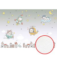 Фреска детская Ortograf Для самых маленьких 32963 Фактура бархат FX Флизелин (4*2,7) Серый/Разноцветный, Мультимедия арт-32963 (бархат FX) — фото 1, Фрески