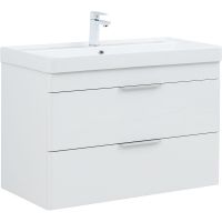 Товар: Тумба под раковину Aquanet Ирис new 90 подвесная Белый глянец арт-336311 - фото 1 Тумба под раковину Aquanet Ирис new 90 подвесная Белый глянец арт-336311 — фото 1, Тумбы под раковину