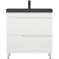 Тумба под раковину Corozo Юрма 80 Z2 Белая арт-SD-00001625 — фото 2, Тумбы под раковину