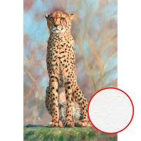 Фреска Ortograf Животные 17603 Фактура бархат FX Флизелин (1,8*2,7) Бежевый/Голубой, Животные/Живопись арт-17603 (бархат FX) — фото 1, Фрески