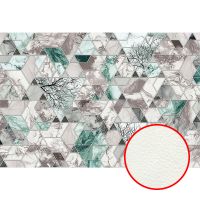 Фреска Ortograf Forma 32629 Фактура флок FLK Флизелин (4*2,7) Бежевый/Зеленый, Геометрия/Абстракция арт-32629 (флок FLK) — фото 1, Фрески