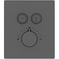 Душевая система Vincea Inspire с термостатом Вороненая сталь арт-VSFW-3I21T2GM — фото 4, Встраиваемые душевые комплекты