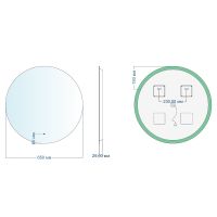 Товар: Зеркало Aquanet Смарт 65 с подсветкой с бесконтактным выключателем арт-336638 - фото 9 Зеркало Aquanet Смарт 65 с подсветкой с бесконтактным выключателем арт-336638 — фото 9, Зеркала в ванную комнату