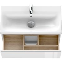 Тумба под раковину Cersanit Moduo Slim 80 подвесная Белая арт-64126 — фото 8, Тумбы под раковину