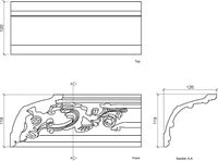 Карниз Европласт 2000x119x120 мм арт-1.50.167 — фото 3, Карнизы