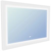 Зеркало Iddis Oxford 100 с подсветкой Белое арт-ЗЛП112 — фото 1, Зеркала в ванную комнату