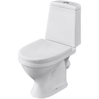 Унитаз компакт Santeri Прайм комфорт с бачком и сиденьем арт-1.P206.3.S00.00B.F — фото 1, Напольные унитазы