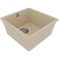 Кухонная мойка Lemark Sinara 400-U Бежевая арт-9910062 — фото 2, Кухонные мойки