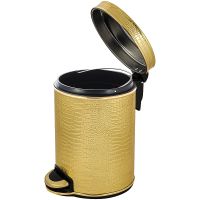 Ведро для мусора Geralis Croco Золото, кант Золото, 5 л арт-V-KGG-B​ — фото 2, Мусорные ведра