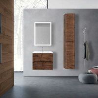 Тумба под раковину Vincea Mia 60 подвесная R.Wood арт-VMC-2MC600RW — фото 2, Тумбы под раковину