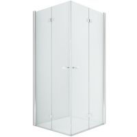 Душевой уголок New Trendy New Soleo Chrome 100x100 профиль Хром стекло прозрачное арт-D-0150A/D-0154A — фото 1, Квадратные душевые уголки