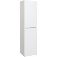 Шкаф пенал Runo Манхэттен 35 подвесной Белый арт-00-00001048 — фото 1, Пеналы для ванной комнаты