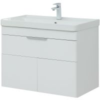 Тумба с раковиной Aquanet Ирис new 80 подвесная Белый глянец арт-312430 — фото 3, Тумбы с раковиной