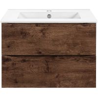 Тумба под раковину Vincea Mia Slim 60 подвесная R.Wood арт-VMC-2MC600S1RW — фото 1, Тумбы под раковину