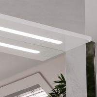 Зеркало со шкафом Volna Joli 70 L с подсветкой Белое арт-zsJOLI70.L-01 — фото 4, Зеркальные шкафы в ванную