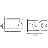 Унитаз SantiLine подвесной Белый с сиденьем Микролифт арт-SL-5009 — фото 2, Подвесные унитазы