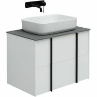 Тумба под раковину Allen Brau Reality 70 подвесная Белая матовая арт-1.32004.WM — фото 2, Тумбы под раковину