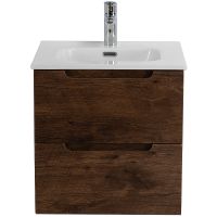 Тумба под раковину BelBagno Etna 50 подвесная Rovere Moro арт-ETNA-500-2C-SO-RW — фото 1, Тумбы под раковину