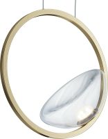 Подвесной светильник Maytoni Modern Lunare Прозрачный Латунь арт-MOD327PL-L5BS3K — фото 3, Подвесные светильники