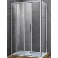 Душевой уголок Vincea Soft 150х100 профиль Хром стекло прозрачное арт-VSR-3SO1015CL — фото 1, Прямоугольные душевые уголки