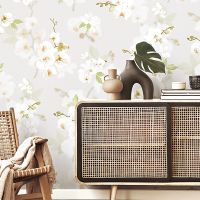 Обои Andrea Rossi Stromboli Винил на флизелине (1,06*10) Розовый, Цветы/Листья арт-54342-2 — фото 2, Обои для стен