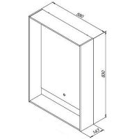 Товар: Зеркало Aquanet Милан 60 с подсветкой Черный глянец с сенсорным выключателем арт-306383 - фото 4 Зеркало Aquanet Милан 60 с подсветкой Черный глянец с сенсорным выключателем арт-306383 — фото 4, Зеркала в ванную комнату