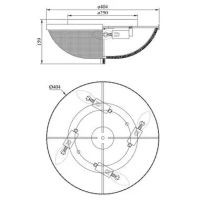 Потолочный светильник Maytoni Ceiling Wall Coupe Led Прозрачный Золото арт-C046CL-04G — фото 3, Накладные светильники