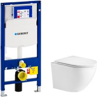 Комплект унитаза WeltWasser Merzbach 043 GL-WT 10000009939 с инсталляцией Geberit Duofix Sigma UP320 111.300.00.5 с сиденьем Микролифт арт-10000009939+111.300.00.5 — фото 1, Комплекты унитаз + инсталляция