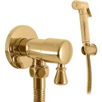 Гигиенический душ с запорным вентилем Rav Slezak Morava retro Золото арт-MK548Z — фото 1, Гигиенические души