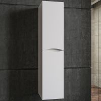 Шкаф пенал Бриклаер Вега 35 подвесной Белый глянец арт-4627125414107 — фото 1, Пеналы для ванной комнаты