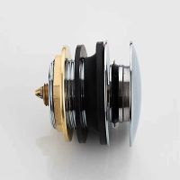 Донный клапан Frap click-clack Хром арт-F63 — фото 4, Донные клапаны