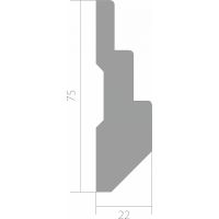 Молдинг Ultrawood 2200x75x22 мм арт-U 004 — фото 3, Молдинги
