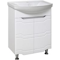 Тумба под раковину Runo Стиль 65 Белая арт-УТ000002338 — фото 1, Тумбы под раковину