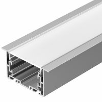 Профиль алюминиевый Arlight встраиваемый Серебристый арт-021177 — фото 1, Профили для светодиодных лент