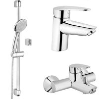 Товар: Комплект смесителей Vitra Axe S Хром арт-A49152EXP - фото 1 Комплект смесителей Vitra Axe S Хром арт-A49152EXP — фото 1, Готовые комплекты для ванной комнаты