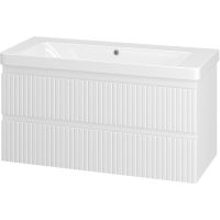 Тумба с раковиной Brevita Victory 105 подвесная Белая матовая арт-УТ000015996 — фото 1, Тумбы с раковиной