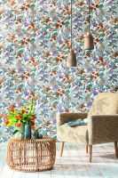 Обои Caselio Flower Power Винил на флизелине (0,53*10,05) Разноцветный, Цветы арт-101855060 — фото 2, Обои для стен