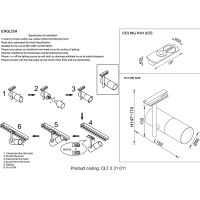 Трековый светильник Crystal Lux Черный арт-CLT 0.31 011 BL — фото 3, Трековые светильники