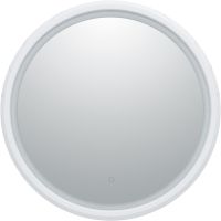 Зеркало Aquanet Дакар 80 с подсветкой Белый глянец арт-241820 — фото 1, Зеркала в ванную комнату