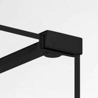 Душевая перегородка Ceruttispa Muza 100x100 T100 профиль Черный стекло прозрачное арт-MUZA T100 — фото 10, Душевые перегородки