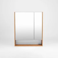 Зеркальный шкаф VIANT Мальта 60 Дуб Вотан арт-VMAL60-ZSH — фото 2, Зеркальные шкафы в ванную