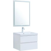 Комплект мебели для ванной Aquanet Беркли 60 подвесной Белый глянец арт-306358 — фото 1, Комплекты мебели для ванной