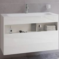 Тумба под раковину Keuco Stageline 100 32872 300000 подвесная Белая арт-32872300000 — фото 1, Тумбы под раковину