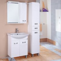 Тумба под раковину Onika Балтика 70 2 дверцы Белая арт-107026 — фото 1, Тумбы под раковину