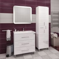 Товар: Тумба под раковину СанТа Омега 80 Белая арт-207006 - фото 5 Тумба под раковину СанТа Омега 80 Белая арт-207006 — фото 5, Тумбы под раковину